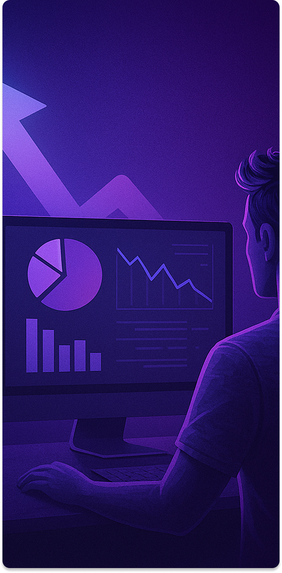 Analisando resultados em roxo